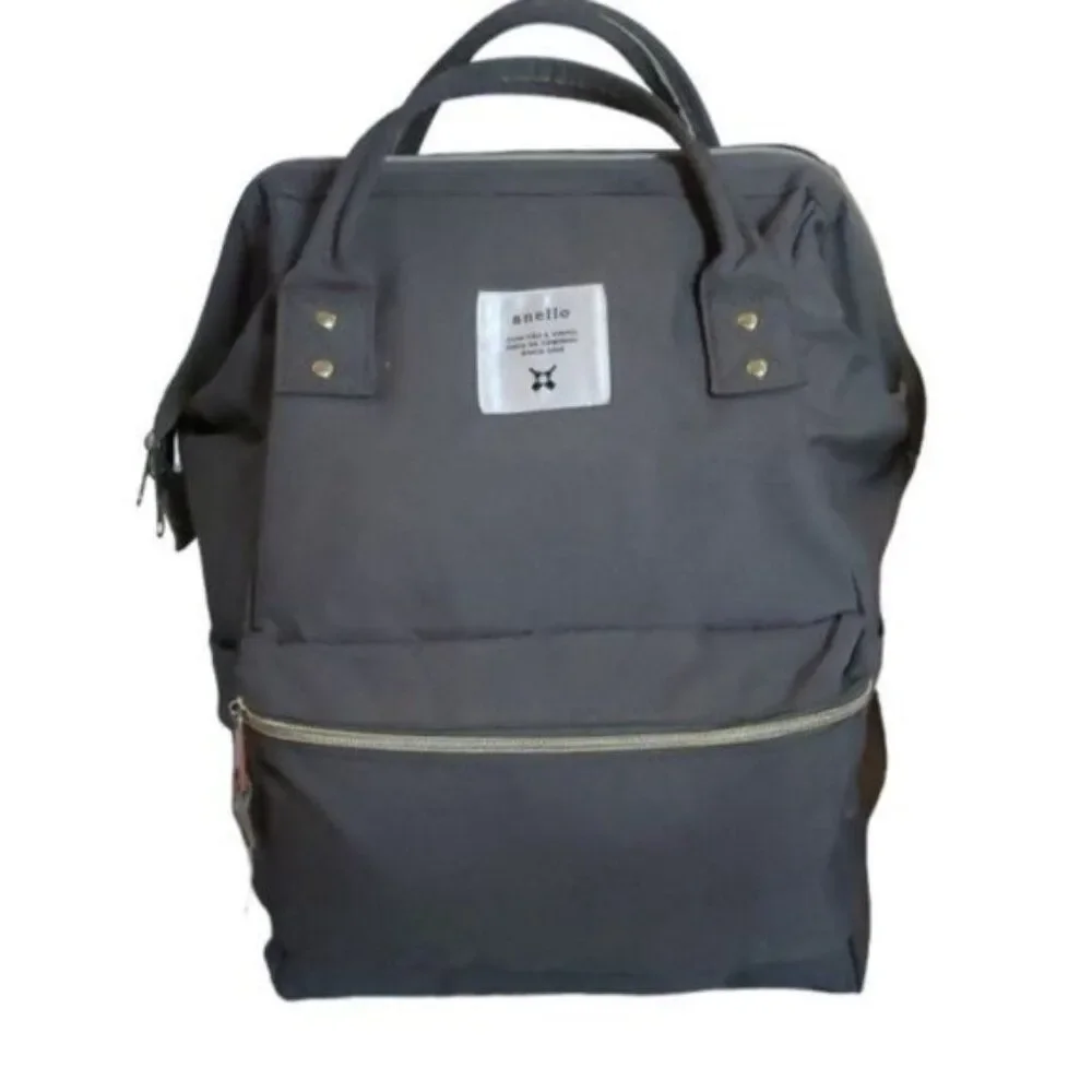Anello Backpack Bag Structured Japanese GRAY Canvas Laptop Tablet Work School